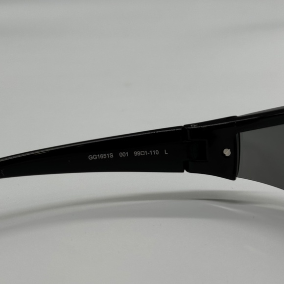 NEW GG1651S 001 GUCCI BLACK GREY GEOMETRIC UNISEX GUCCI SUNGLASSES - Picture 9 of 12